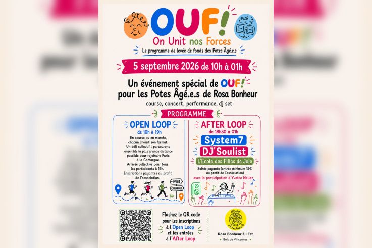 OUF : une journée entre marche, course et fête au Rosa Bonheur à l’Est - Affiche OUF logo corrigé page 0001
