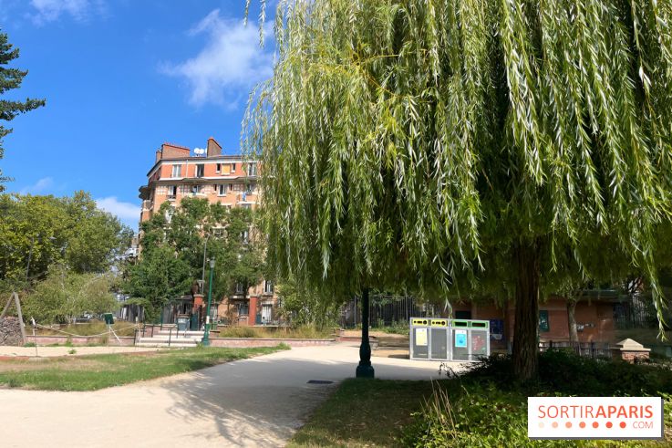 Le square Séverine, grand espace vert du 20e arrondissement