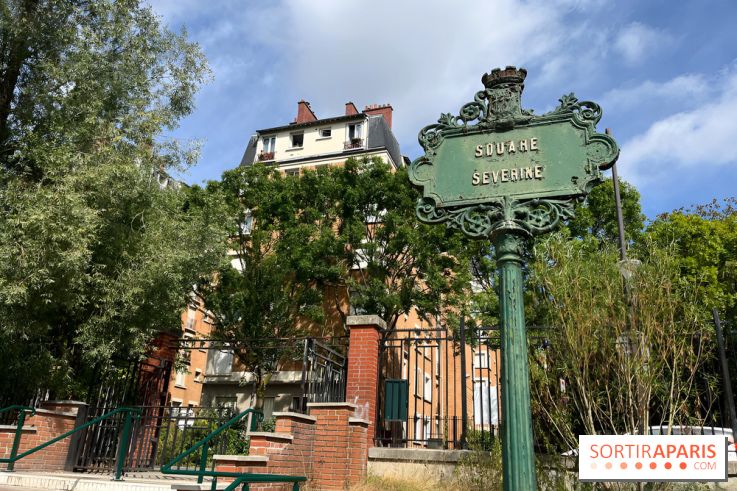 Le square Séverine, grand espace vert du 20e arrondissement