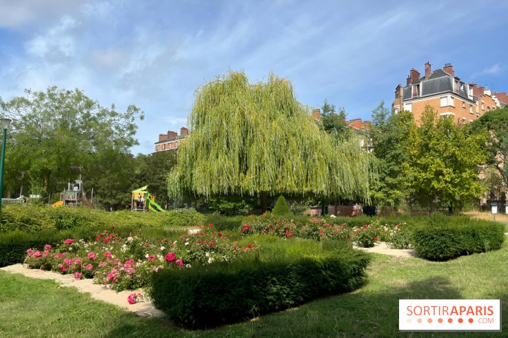 Le square Séverine, grand espace vert du 20e arrondissement