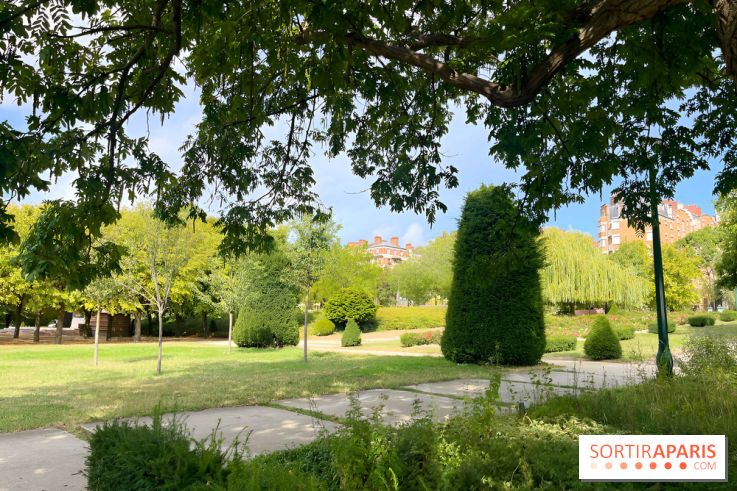 Le square Séverine, grand espace vert du 20e arrondissement