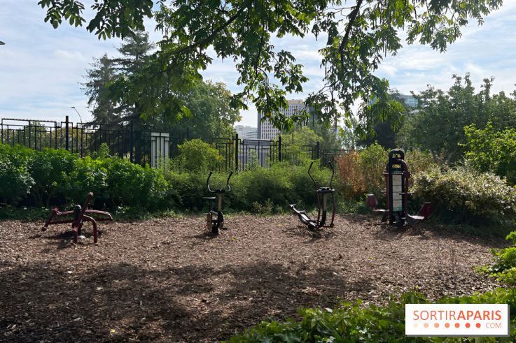 Le square Séverine, grand espace vert du 20e arrondissement