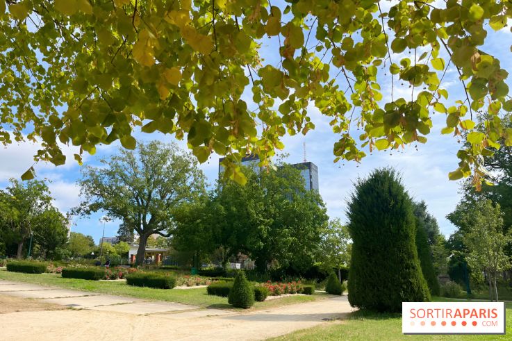 Le square Séverine, grand espace vert du 20e arrondissement