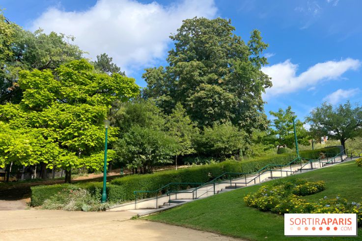 Le square Séverine, grand espace vert du 20e arrondissement