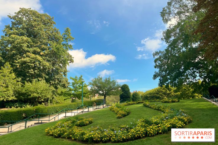 Le square Séverine, grand espace vert du 20e arrondissement