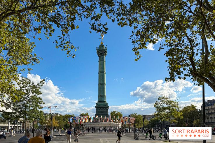 La Re-prise de la Bastille, 196 drapeaux recyclés autour de la Colonne de Juillet pour la Paris Design Week 2026