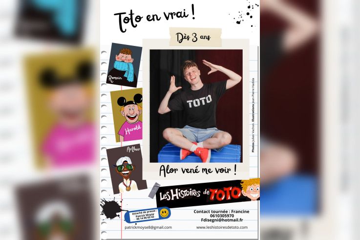 Toto "en vrai" avec le spectacle "Les histoires de Toto" à la Scène Montparnasse