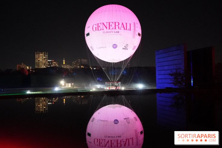 Parc de l'Étrange 2026 : Ballon captif rose Generali Climate Lab au parc André-Citroën