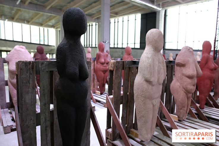 Les Vénus dionysiennes de Prune Nourry à la gare Saint-Denis - Pleyel, nos photos