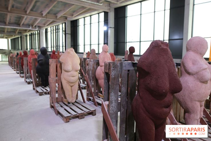 Les Vénus dionysiennes de Prune Nourry à la gare Saint-Denis - Pleyel, nos photos