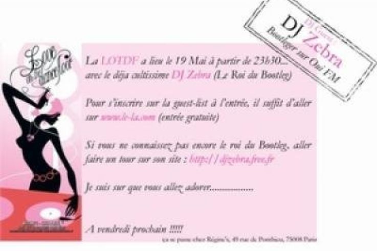DJ Zebra chez Regine's