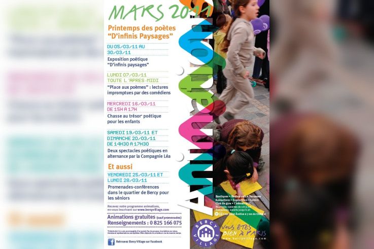 printemps des poètes, bercy village
