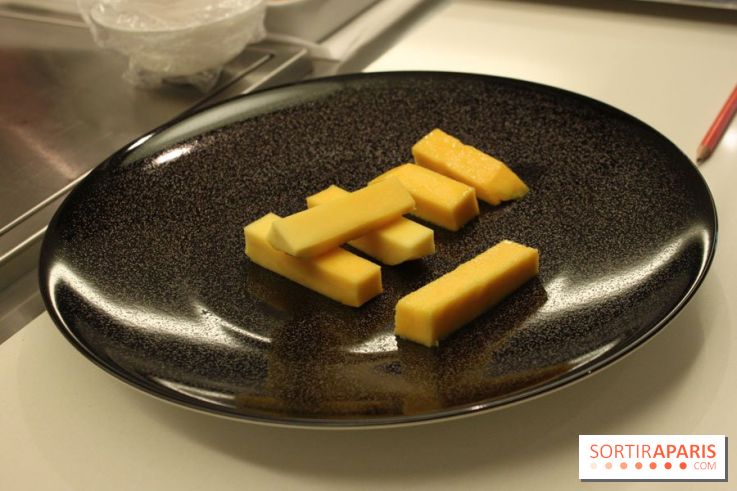Cours de cuisine spécial Homard à l'Ecole Ducasse : frites de mangue