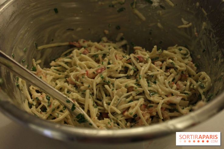 Cours de cuisine spécial Homard à l'Ecole Ducasse : rémoulade de radis noir