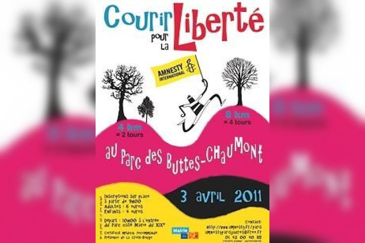 courir pour la liberté, buttes chaumont