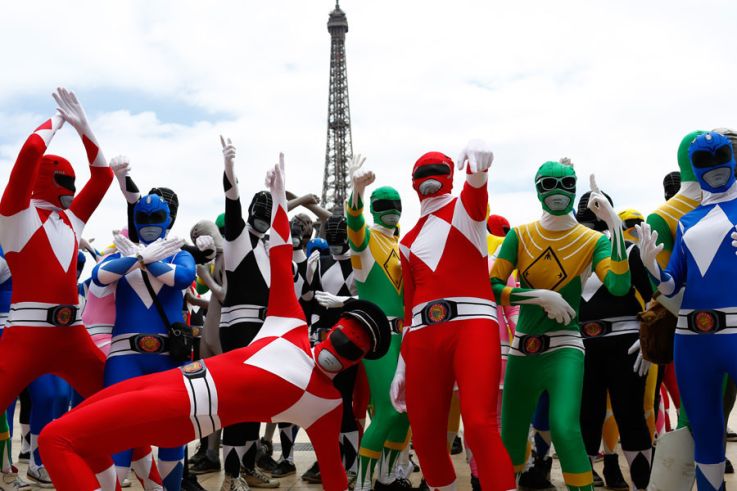 Le Flash Mob Power Ranger à Paris