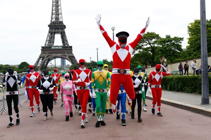 Le Flash Mob Power Ranger à Paris