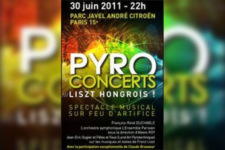 Pyroconcert, Franz Liszt, Parc André Citroën