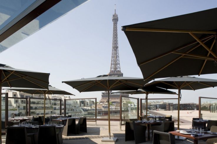Terrasse, Restaurant, Les Ombres, Musée du Quai Branly, Tour Eiffel, Paris