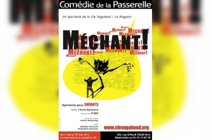 méchant à la comédie de la passerelle, spectacle pour enfant