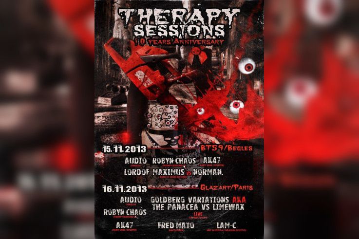 THERAPY SESSIONS 10 YEARS ANNIVERSARY PARIS @ GLAZART