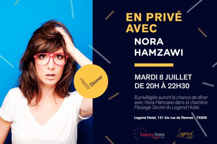 Happy Diner avec Nora Hamzawi au Legend Hotel