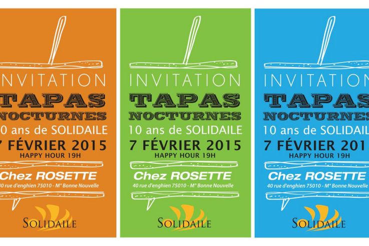 Soirée tapas Chez Rosette pour l'association Solidaile