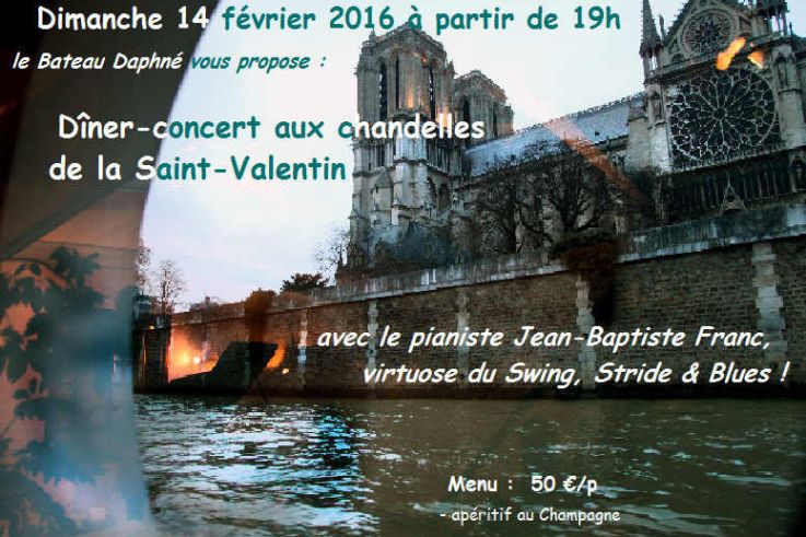 Saint Valentin 2016 sur le bateau Daphné