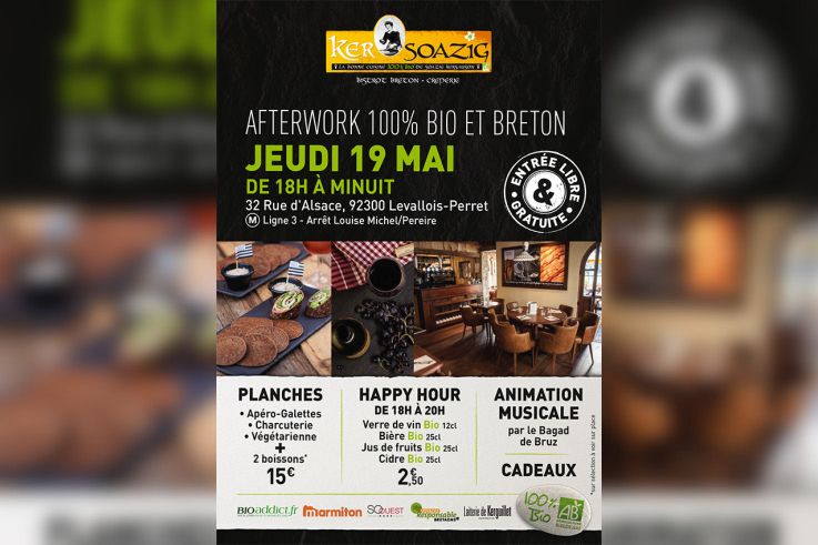 Afterwork 100% bio et breton chez Ker Soazig