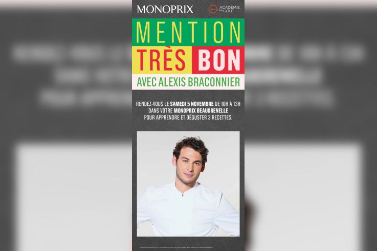 Le Cooking Show de Monoprix avec Alexis Braconnier