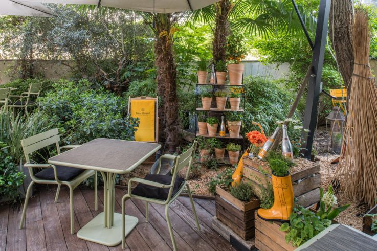La Table du Huit ouvre son potager Veuve Clicquot en terrasse