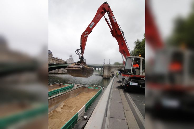 Paris Plages, Sable, Quais de Seine