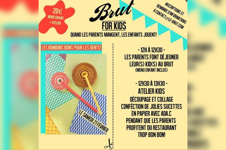 Une journée enfant au restaurant Brut