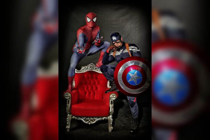 shooting photo Avengers pour le Téléthon 2015