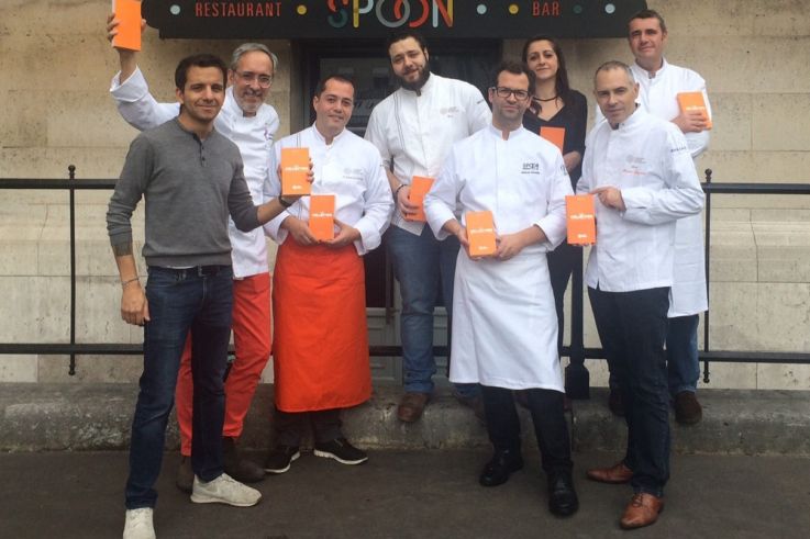 Dîner de Chefs au Spoon au profit des Restaurants du Cœur