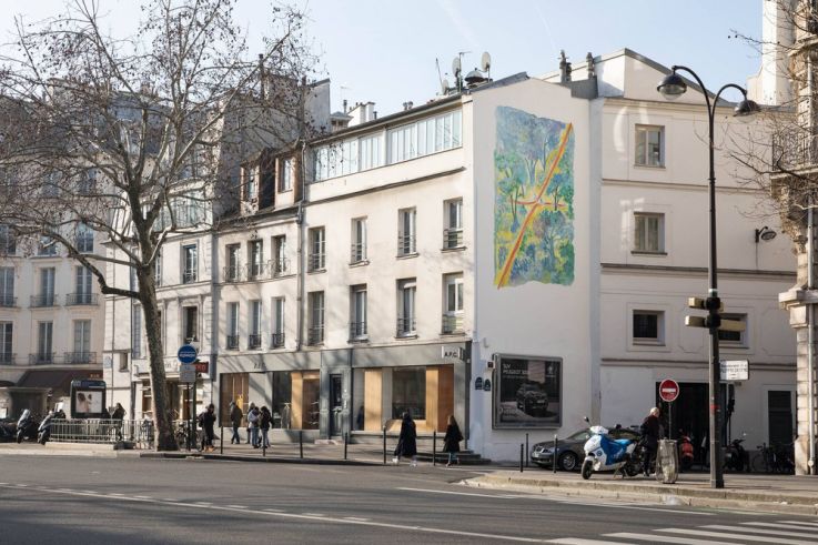 Sempé inaugure sa fresque aux parisiens