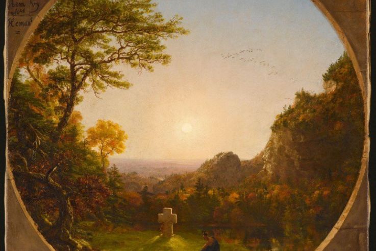 La Croix dans la solitude, Thomas Cole N° d'inventaire : RF 1975 9 Paris, musée du Louvre © 2008 RMN / Jean-Gilles Berizzi