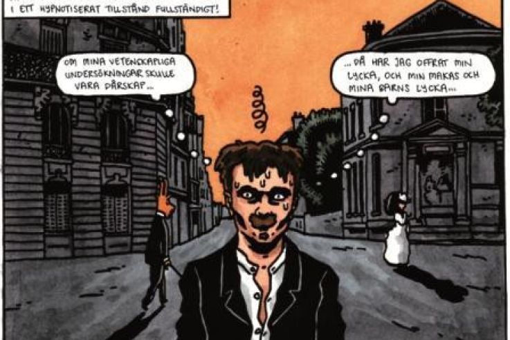 exposition Institut Suédois, exposition BD Paris gratuit, exposition grtuite paris, la vie n'est pas pour les amateurs, exposition Strindberg, image Fabian Göransson