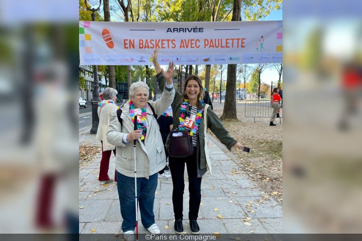 En baskets avec Paulette