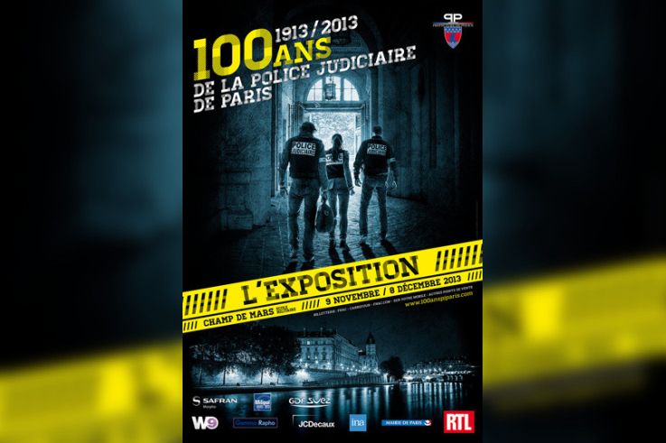exposition 100 ans de la Police Judiciaire Champ de Mars