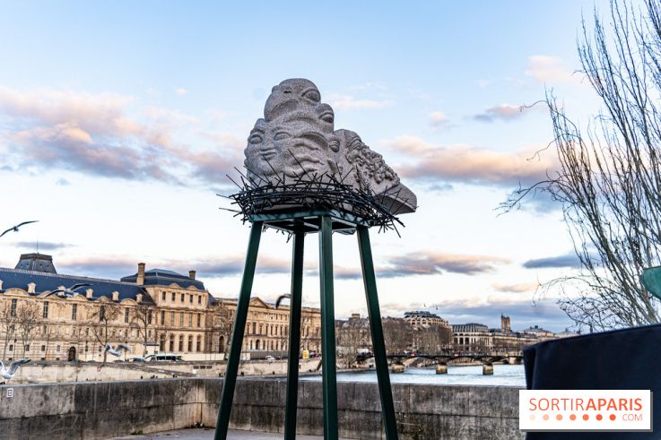 Insolite à Paris : quel est cette sculpture sur nid sur le pont du Carrousel ? 