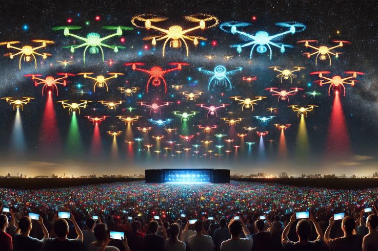 Les spectacles de drones en Ile-de-France 