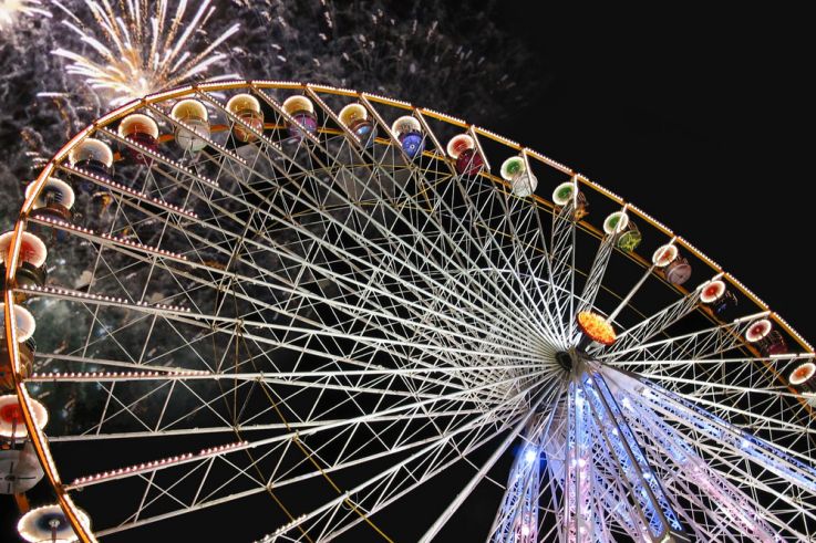 Feu d'artifice à la Foire du Trône