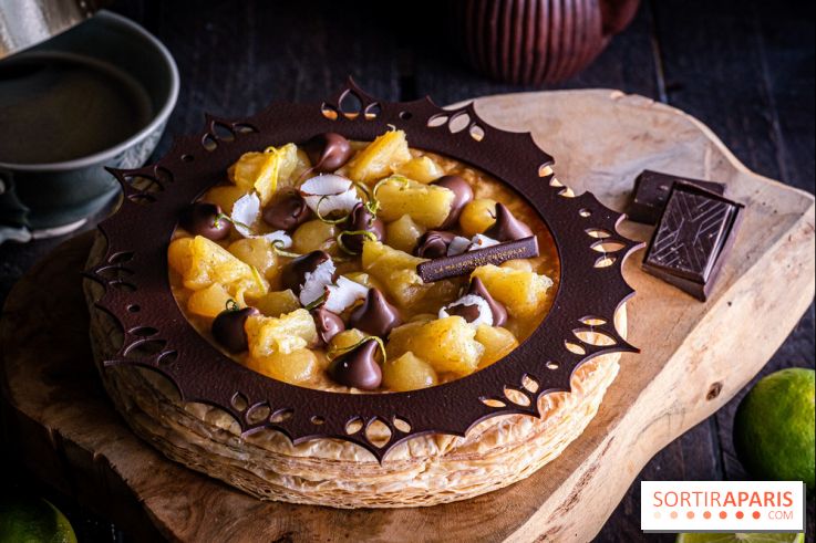 L'étonnante galette des Rois de La Maison Du Chocolat 2025 : Ananas Royal