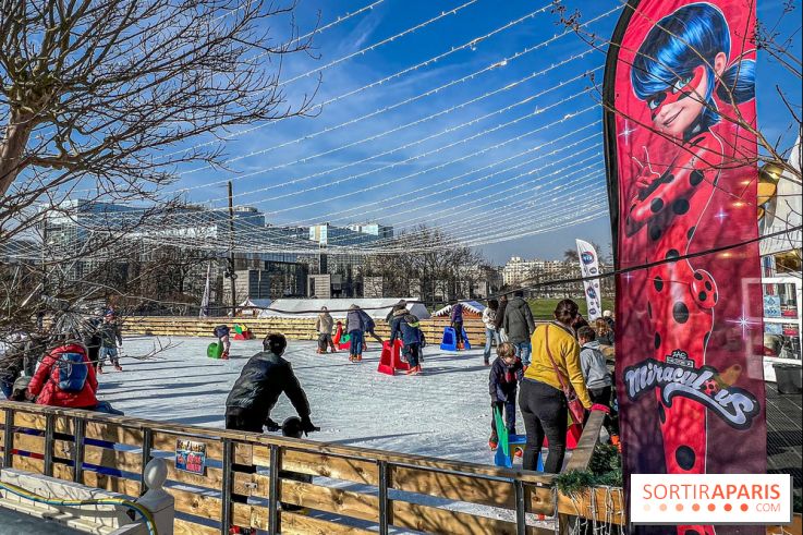 Une vraie patinoire s’installe Parc André Citroën : Patins en folie