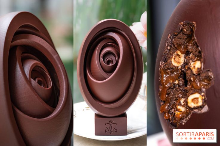L'oeuf de Pâques fleur gourmande du George V Paris par Michael Bartocetti 2024