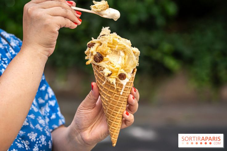 Insolite, la glace panettone de Christophe Louie à découvrir l'été à Paris