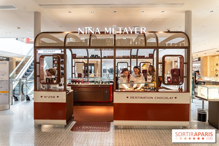 Nina Métayer ouvre "Destination Chocolat" à la Samaritaine
