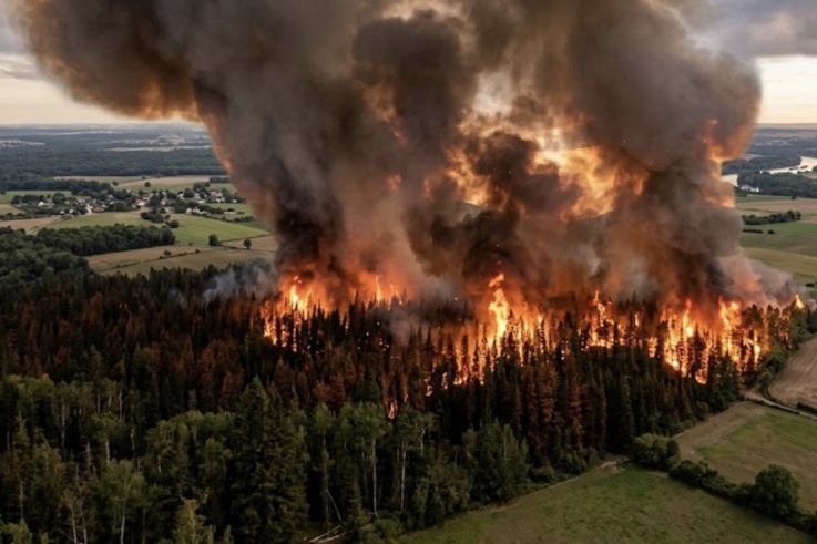 Incendie en forêt de Fontainebleau, routes coupées et trains perturbés