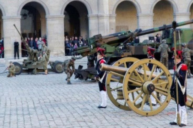 Fête de la Sainte Barbe 2015 aux Invalides à Paris